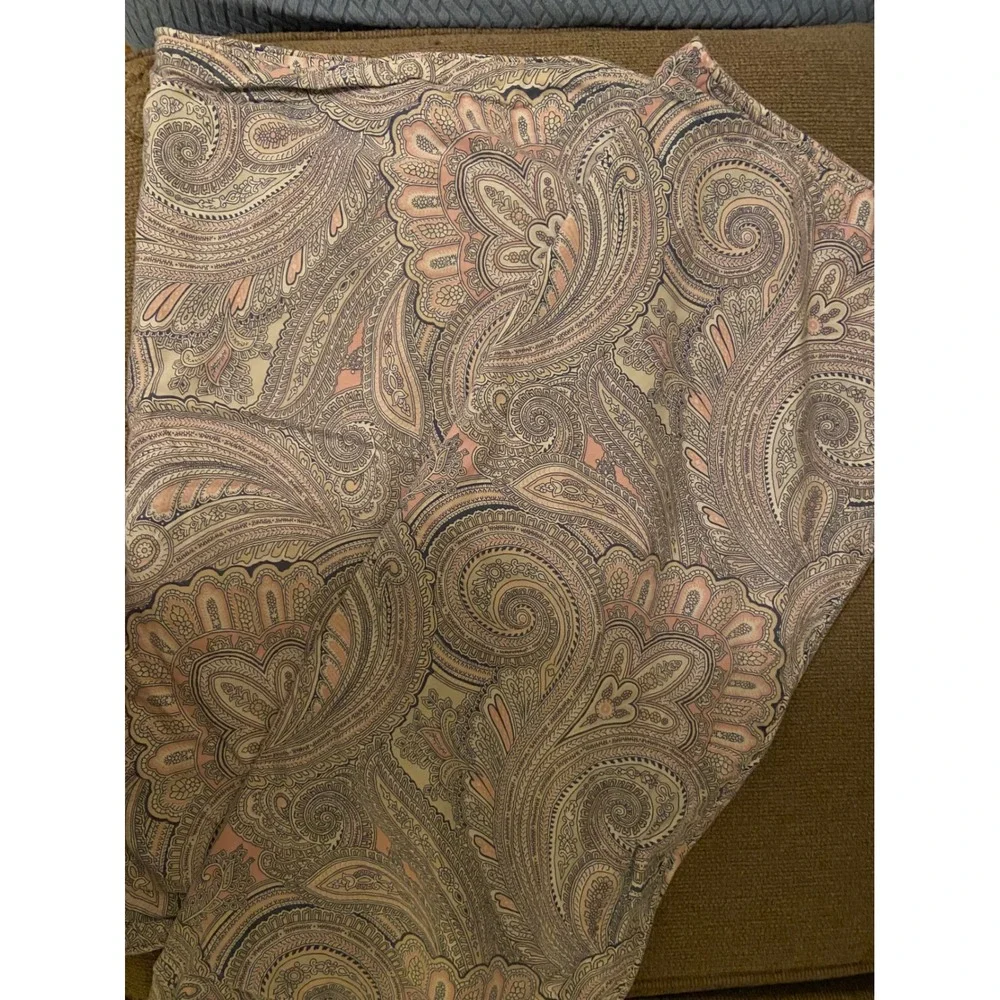 vintage Ralph Lauren fenton Paisley duvet cover 2 shams Pink Queen boho heritage